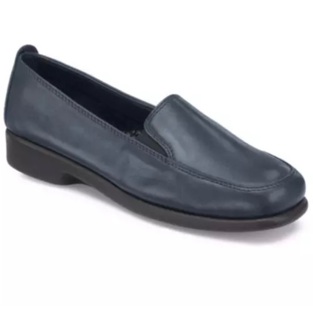 Hush Puppies Heaven Leather Loafers Womens 9.5 Navy
